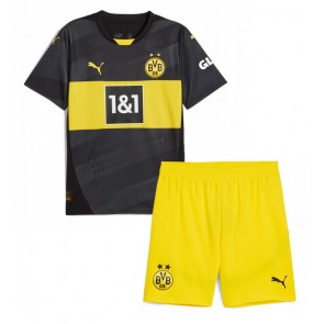 Borussia Dortmund Dětské Venkovní dres komplet 2024-25 Krátký Rukáv (+ trenýrky)